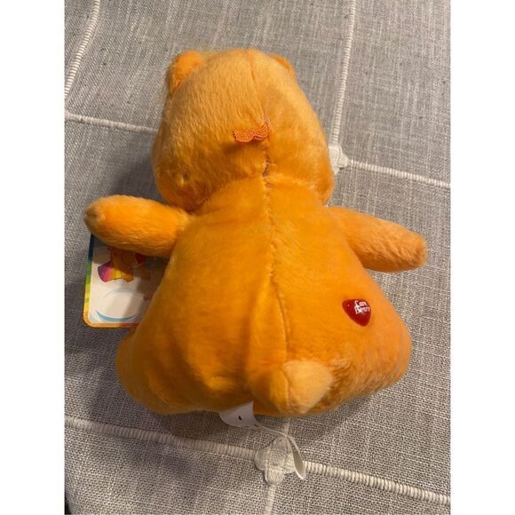 2003 Plush Friend Care Bear Orange Peach Yellow Flowers Stuffed Animal 7” with T - Picture 7 of 13